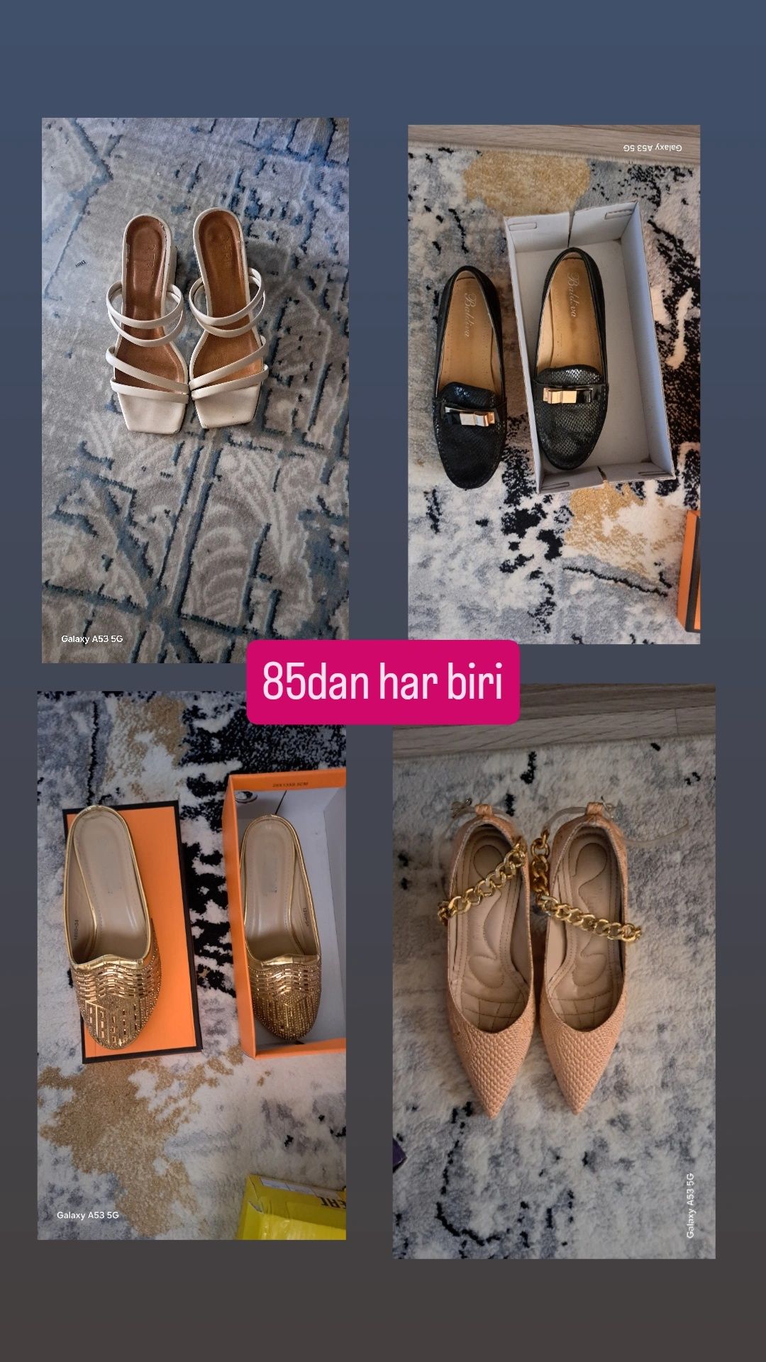Ayollar tuflisi sotiladi tureskiy