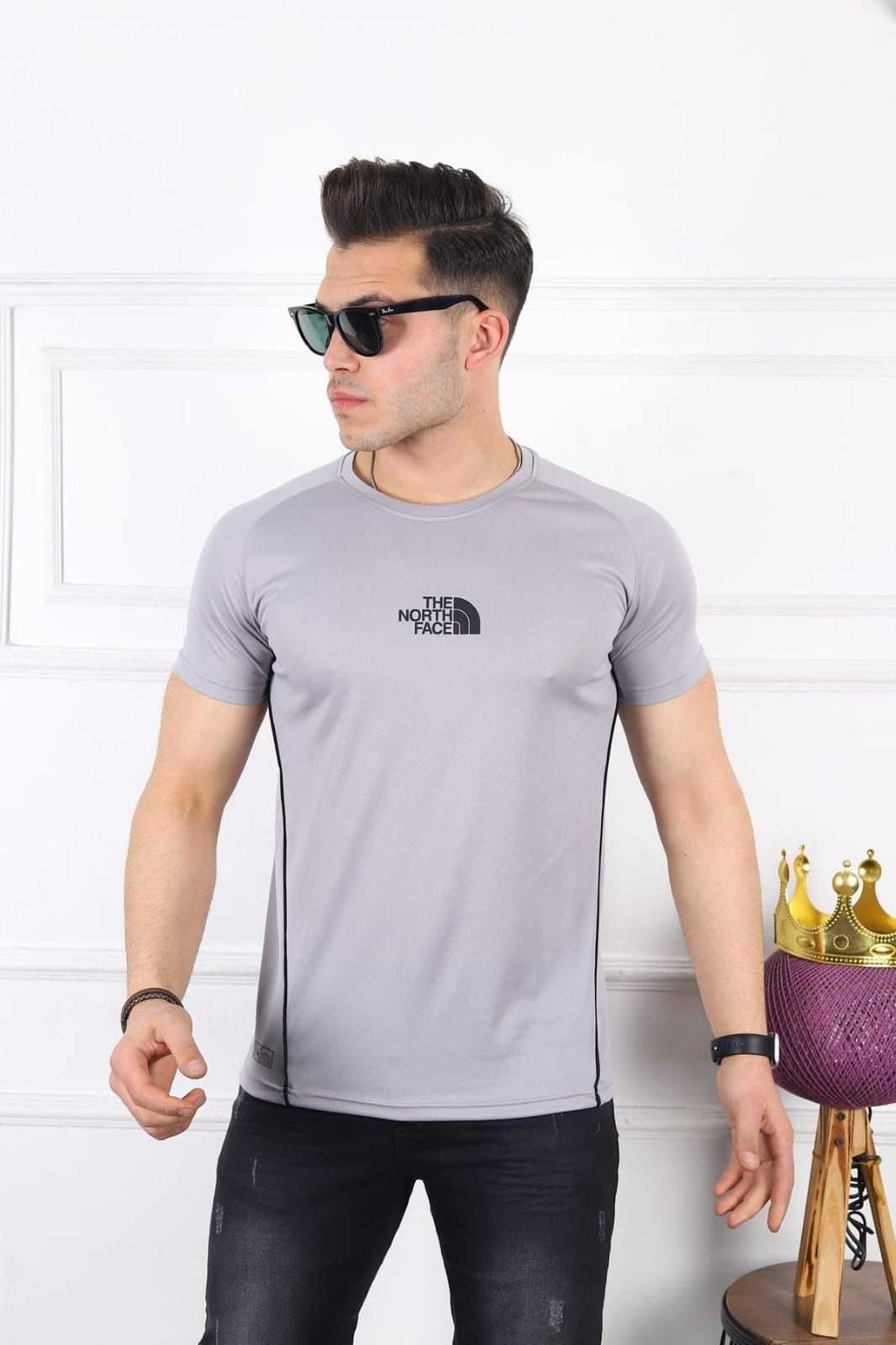 Спортивная футболка мужская серые (2747)