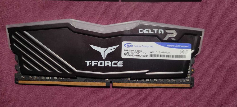 Team T-force Delta RGB 2x8gb  Ddr4 2666 mhz - TF3D48G2666HC15BBK