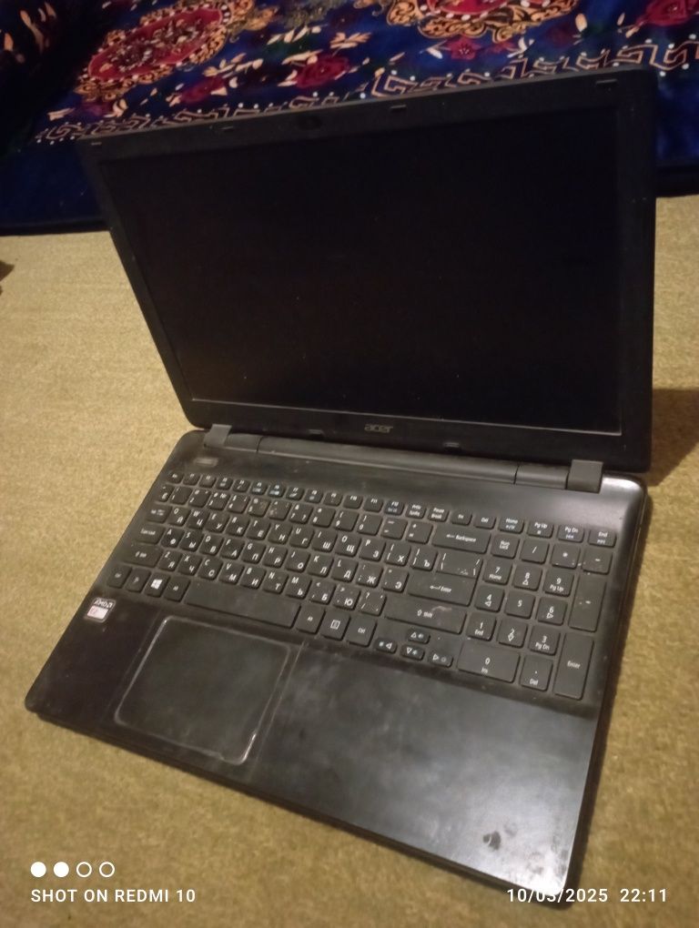 ACER noutbuk qora rangli