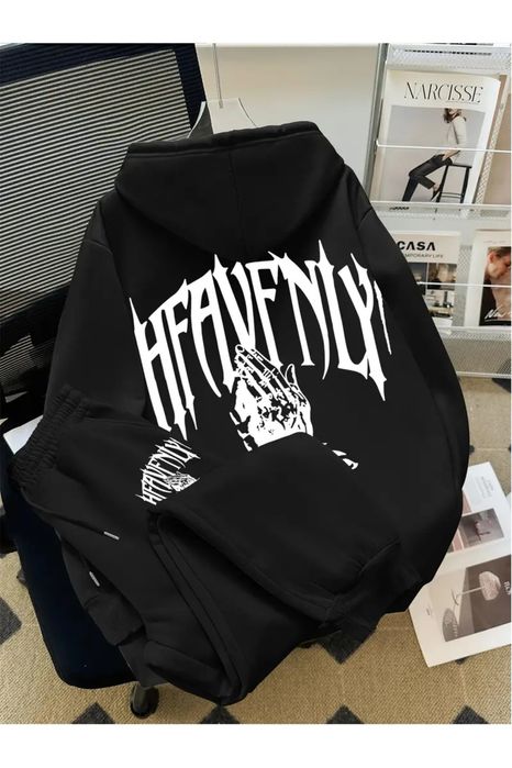 Суичър Heavenly черен цвят