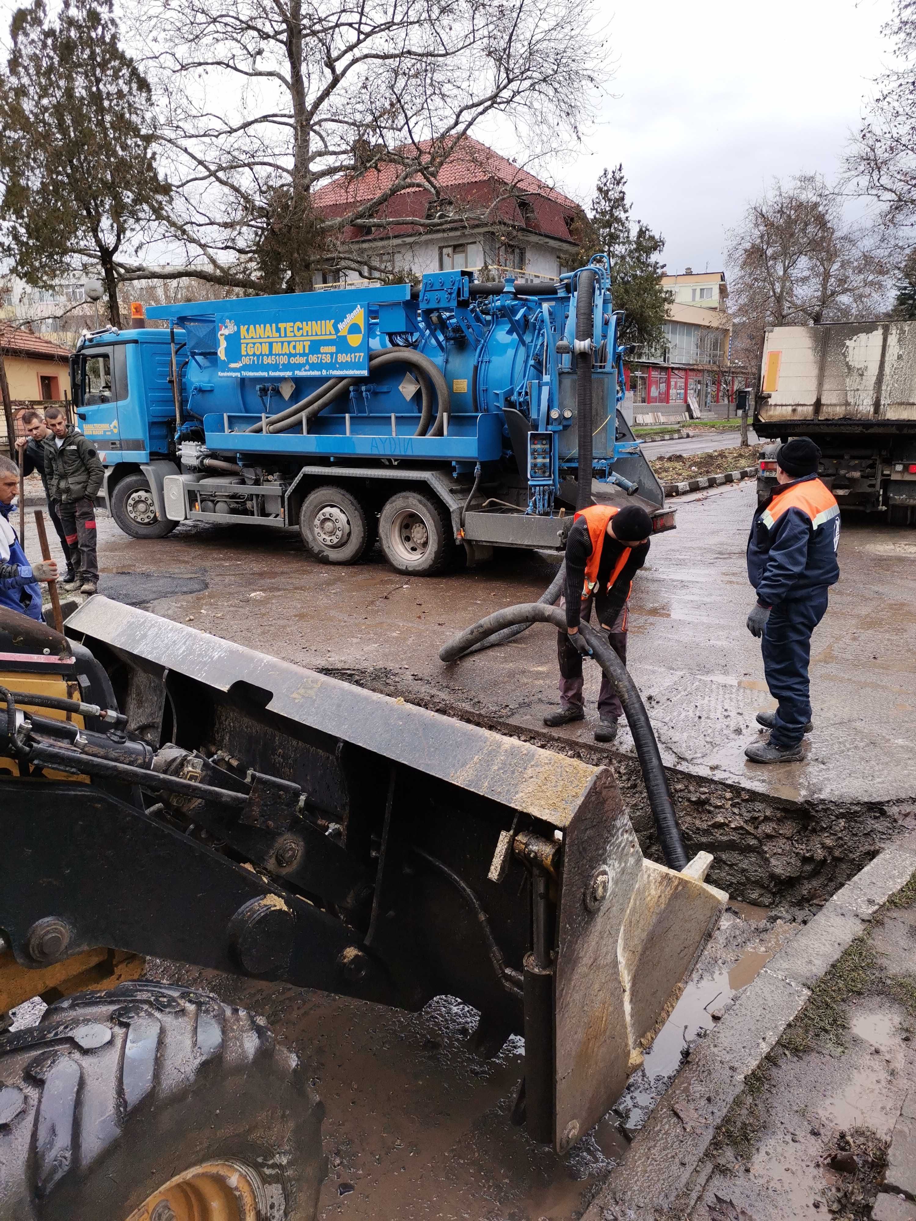 Промо Отпушване канали Септични ями мази  шумен