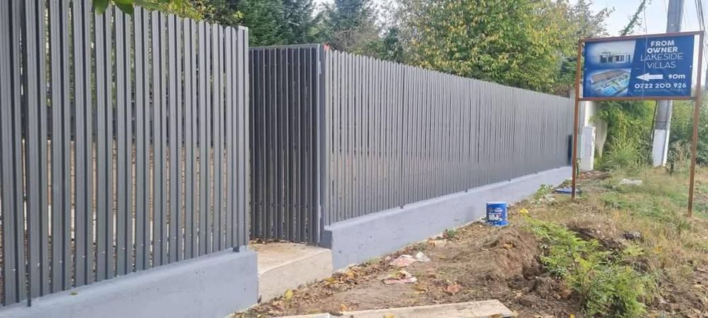 Construim garduri din sipca metalica, tabla cutata, plasa bordurata