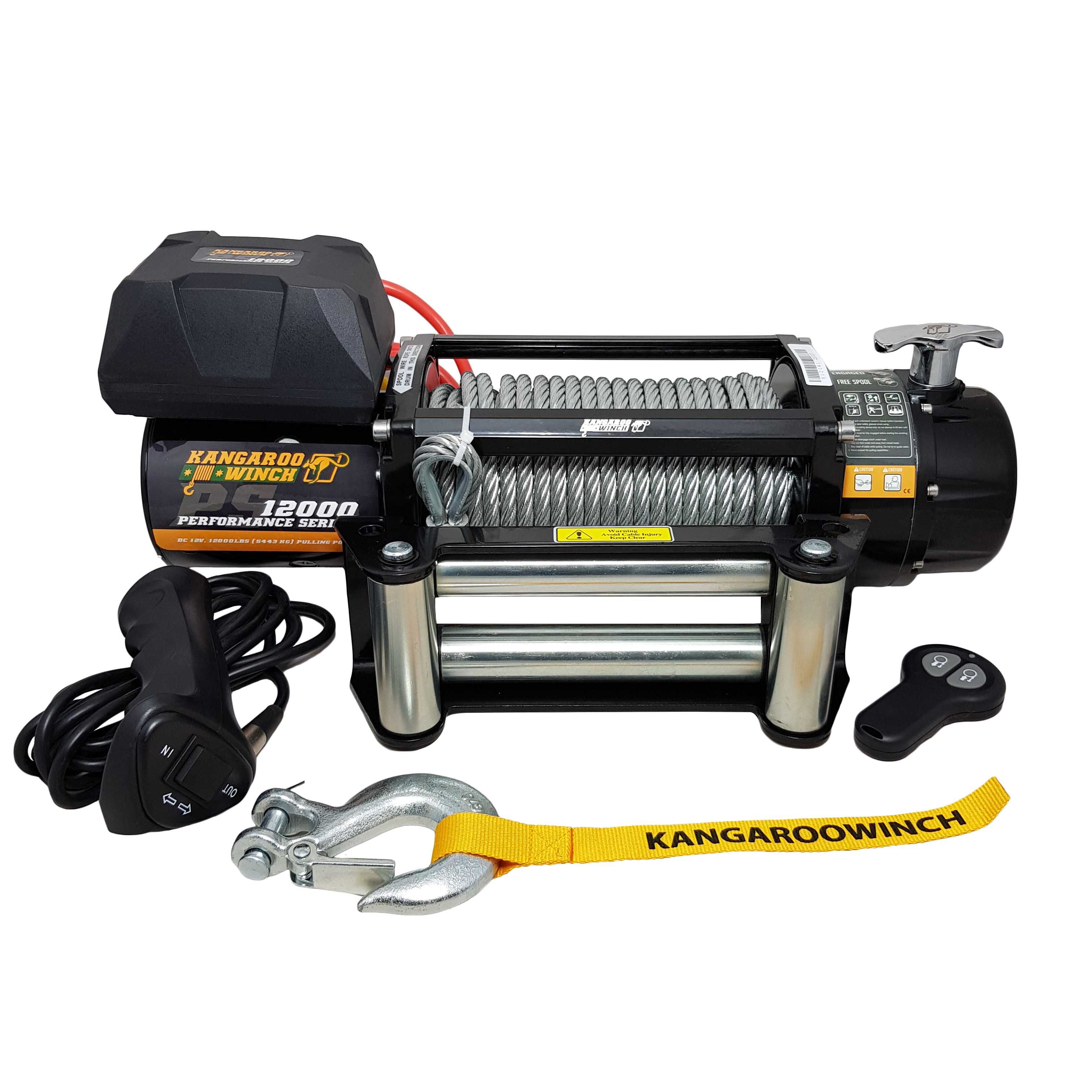 Лебедка за пътна помощ KangarooWinch K12000PS 5443 kg