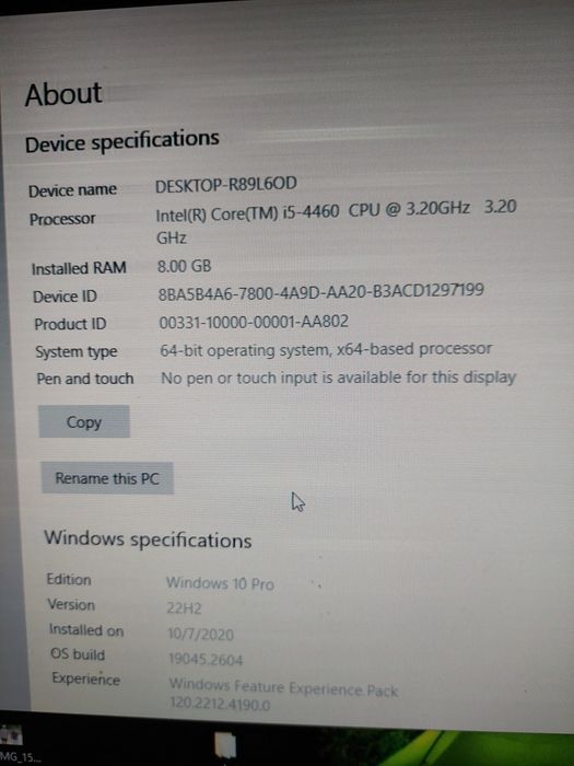 Sistem complet desktop