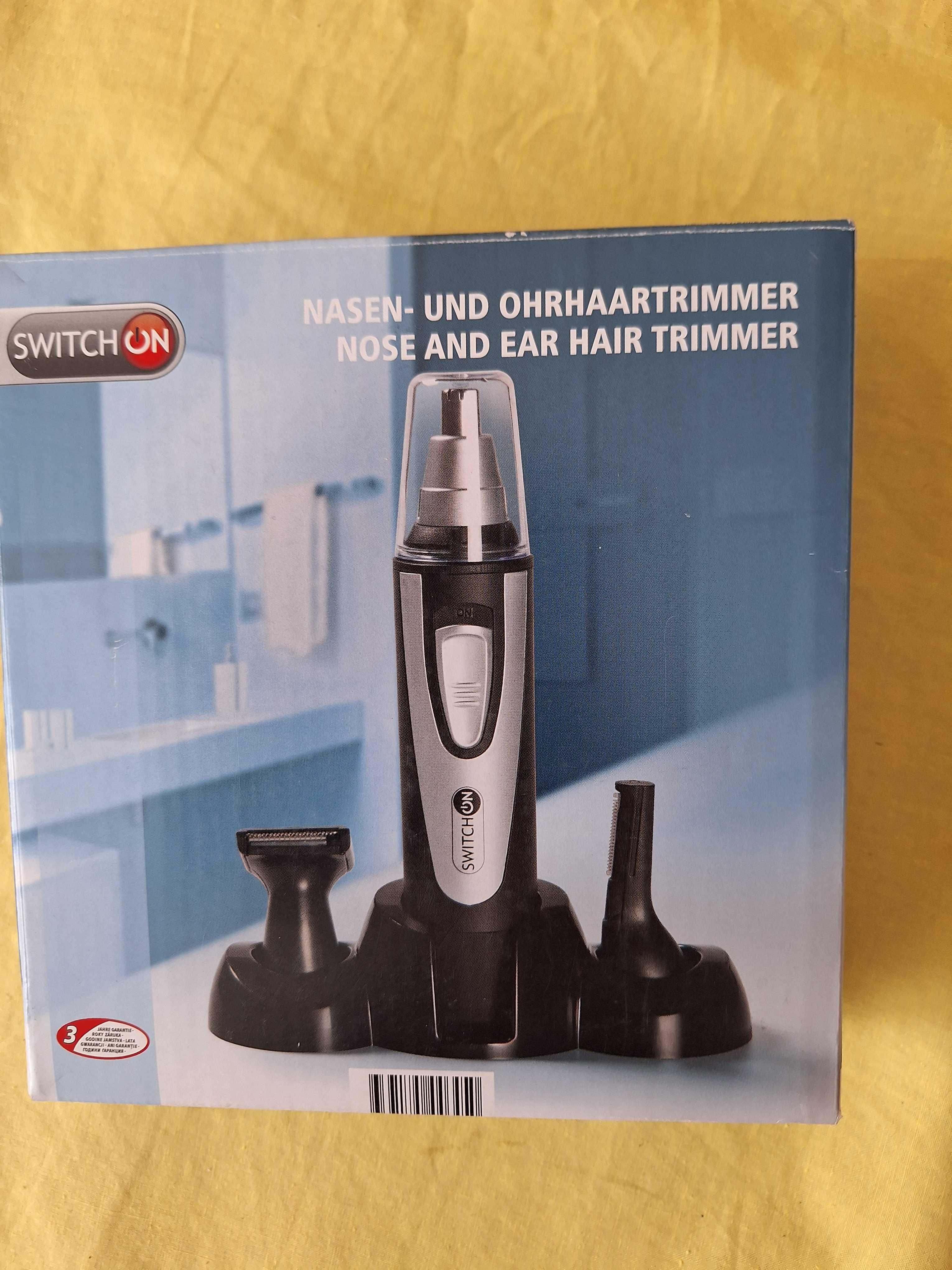 Trimmer pentru nas/urechi/ sprancene, baterie, cu accesorii