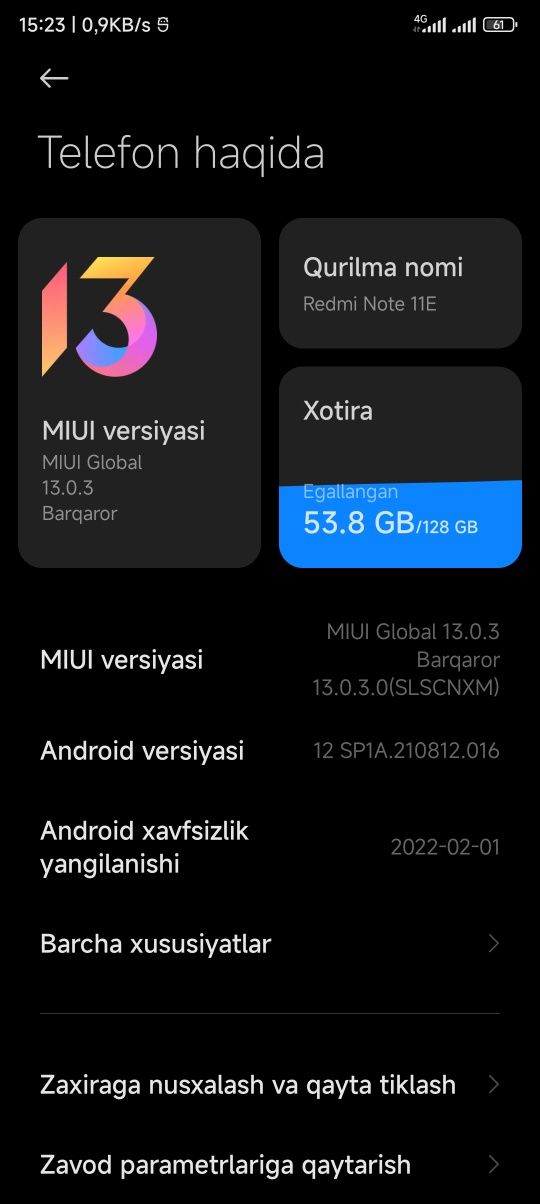 Redmi not 11E 5G
