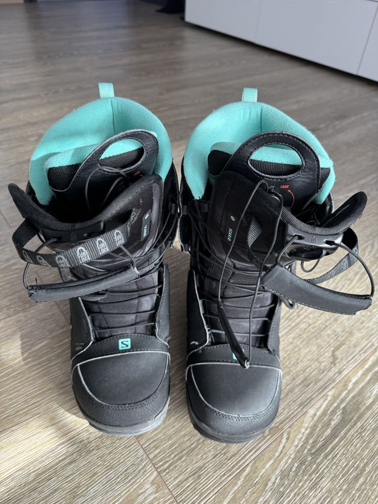 Salomon Scarlet boots snowboard , Black/Sterling Blue