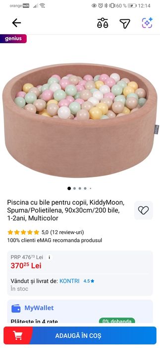 Piscina cu bile KiddyMoon