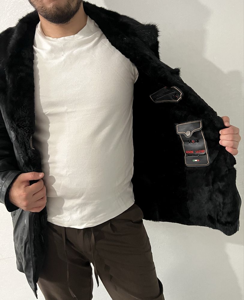 Продам кожанную дубленку