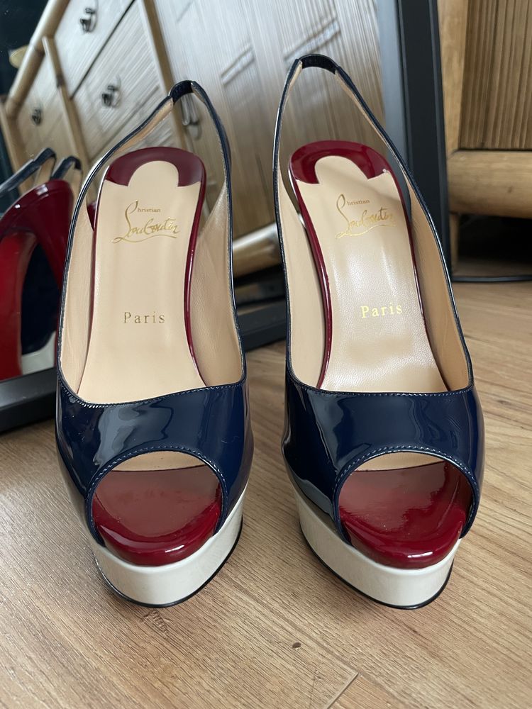 Sandale cu toc Christian Louboutin originale