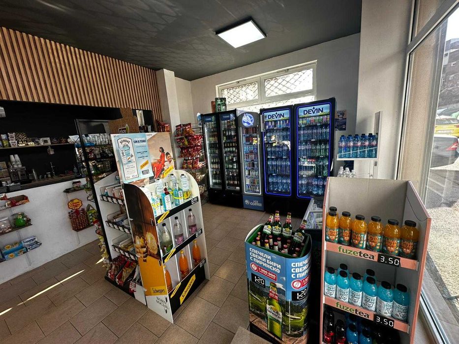 Продава се самоиздържащ се бизнес за форнетти, алкохол, цигари и кафе
