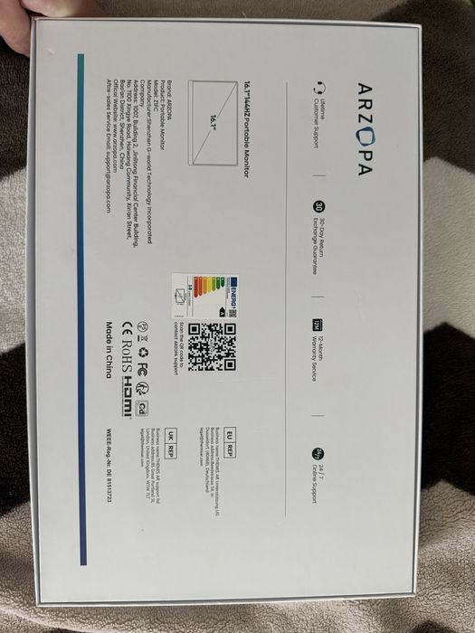 Monitor Arzopa 144hz