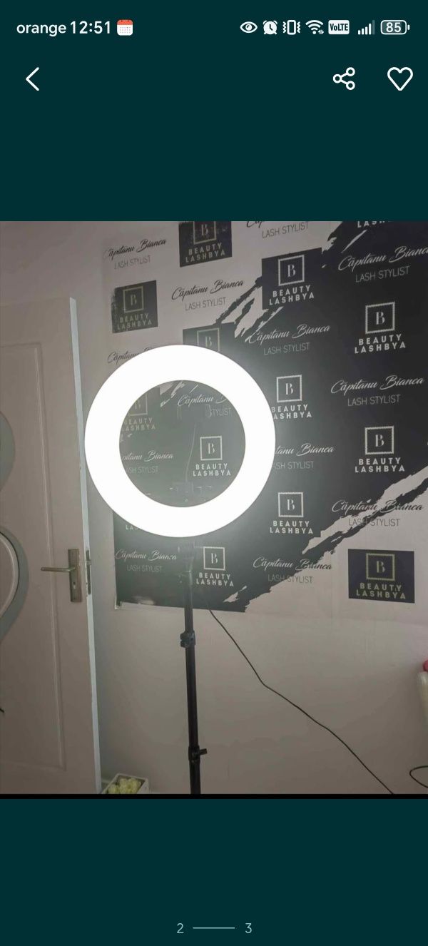 Ring light cu telecomanda