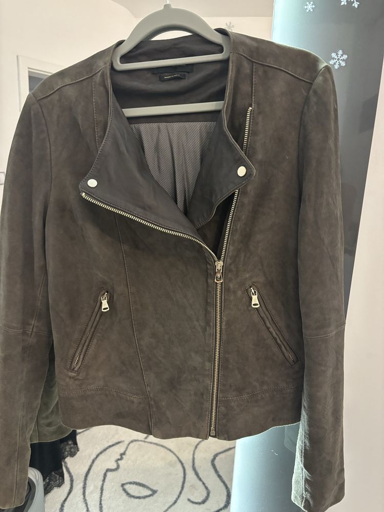 Кожено яке Massimo Dutti, S-M размер