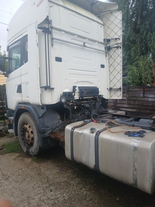 Se vine tir scania 420 l tot cu remorca basculanta
