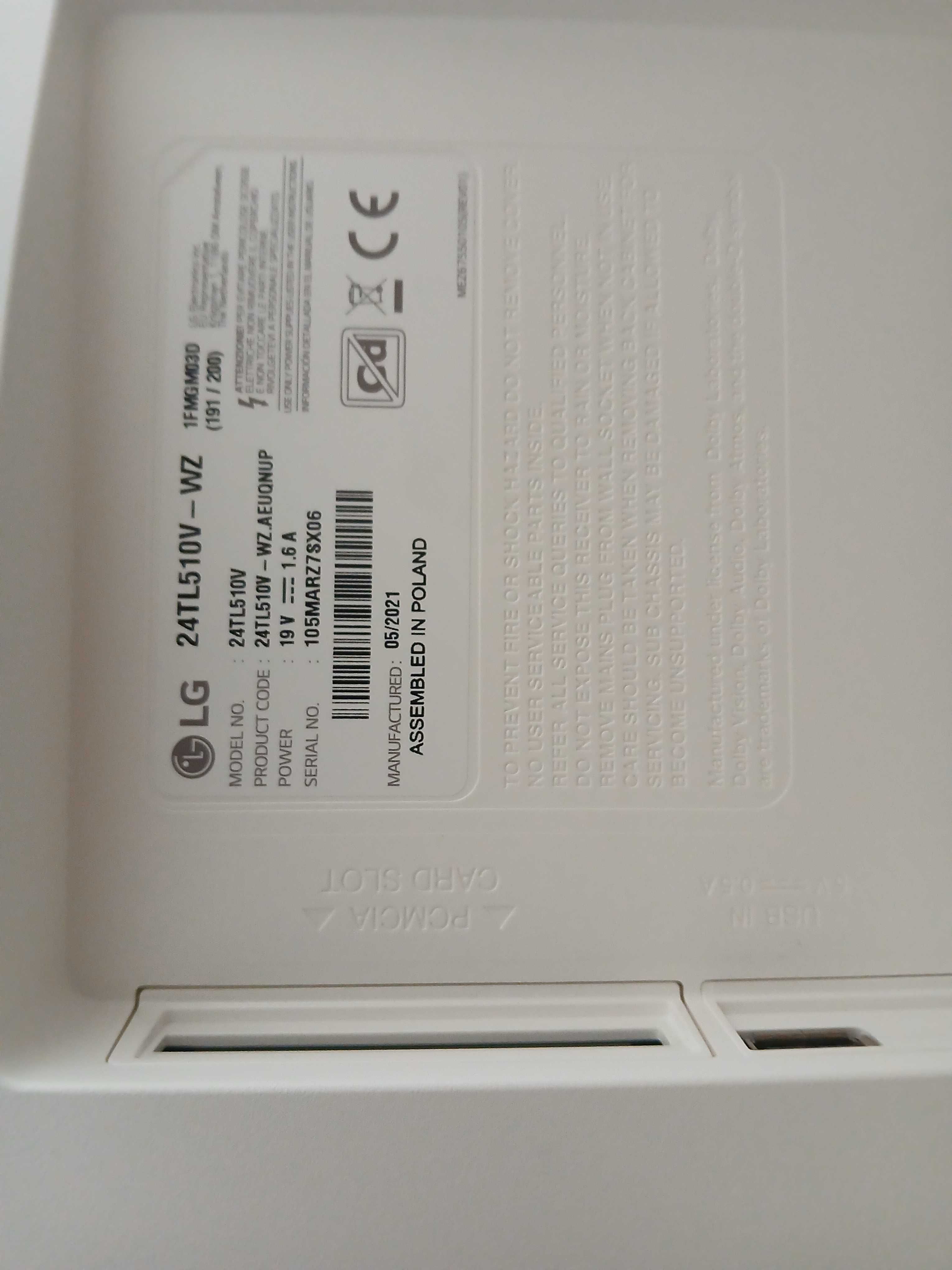 Нов Teлевизор LG-white24инча