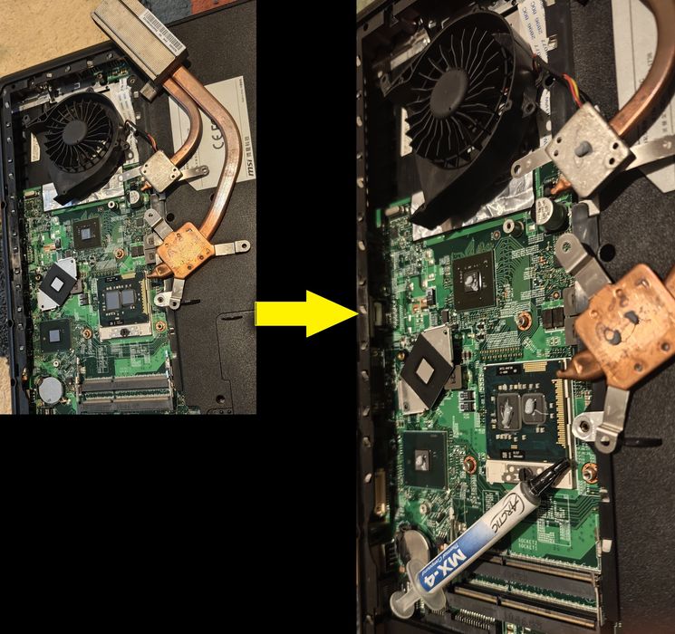 MSI 17.3 inch, intel i5, 2 GPU, 2 harduri, 4 GB ram