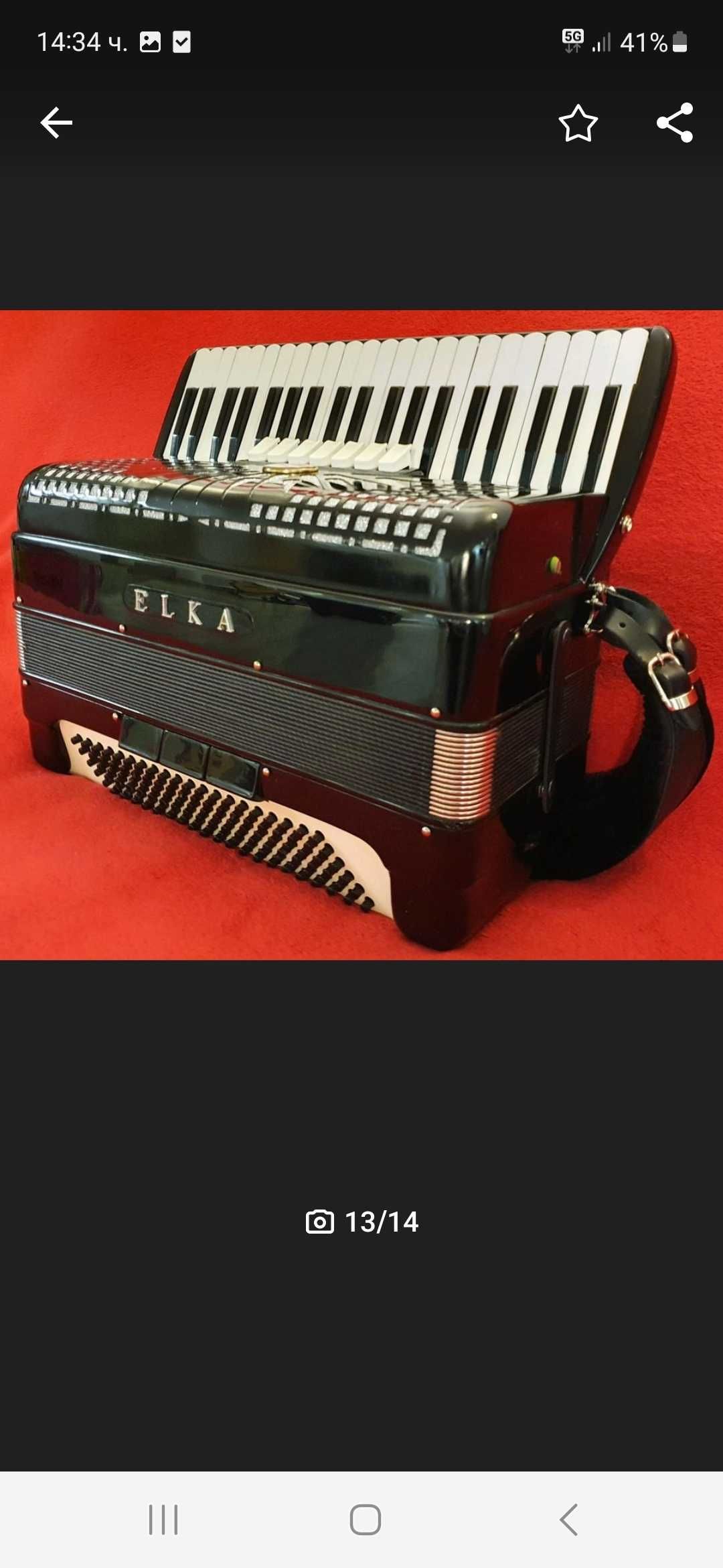 Италиански акордеон "ELKA" 120 баса