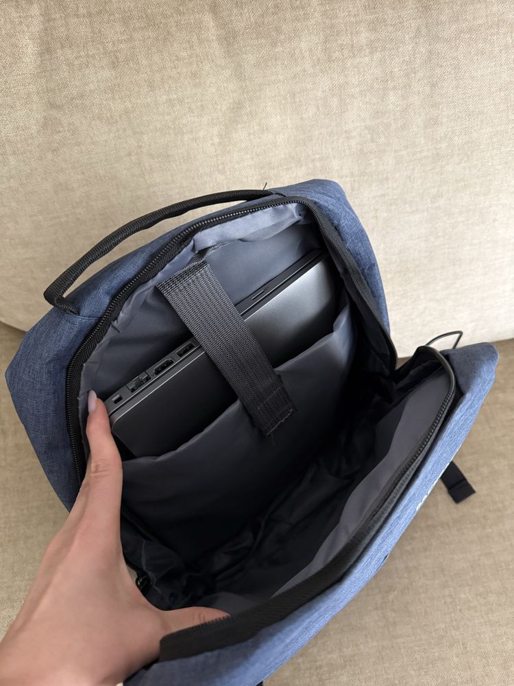 Ghiozdan laptop business negru slim avion calatorii geanta travel usb