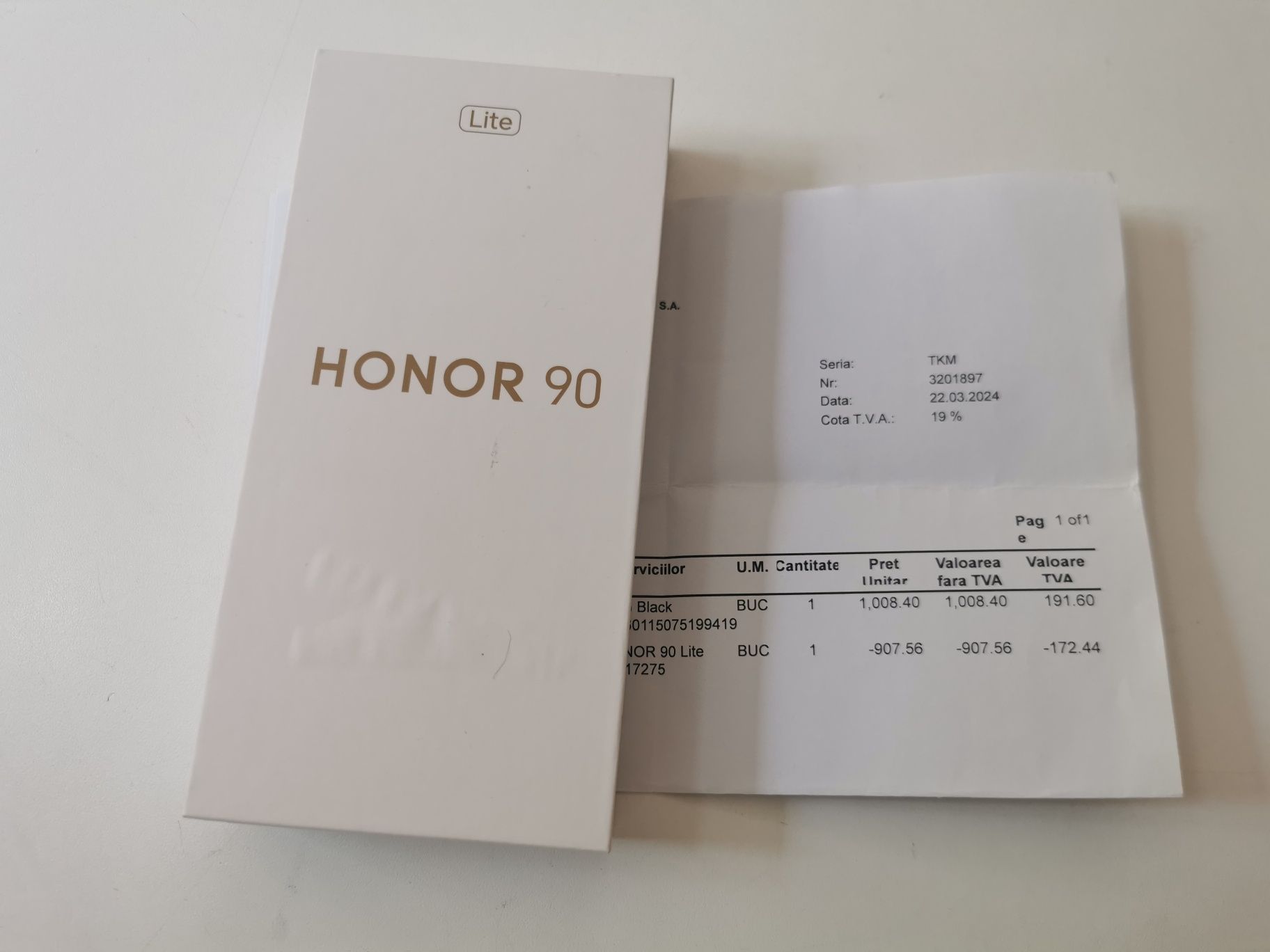 Honor 90 Lite 256gb 8Gb RAM Negru Garantie