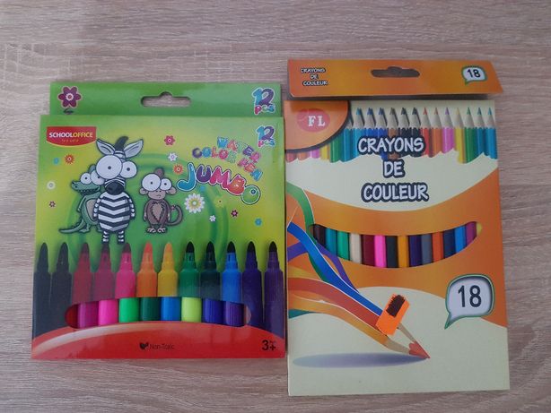 Carioci + creioane colorate