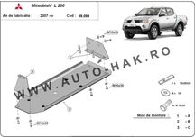 Scut metalic rezervor Mitsubishi L200 2007 pana in 2015