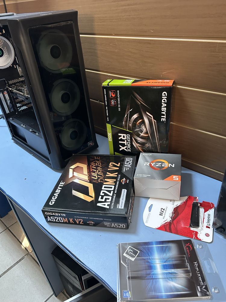 Pc Gaming Amd Ryzen5 5500 /16gb ram/ ssd 1TB M2/ video Rtx3050 6Gb