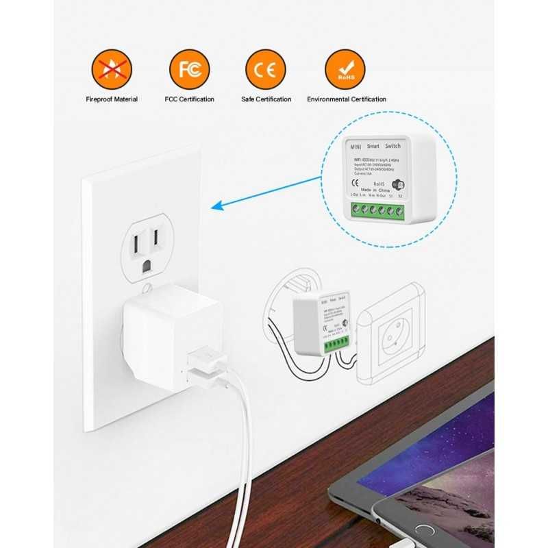 ПРОМОх3 Wi Fi Мини Интелигентно реле - Превключвател 16A promo4081