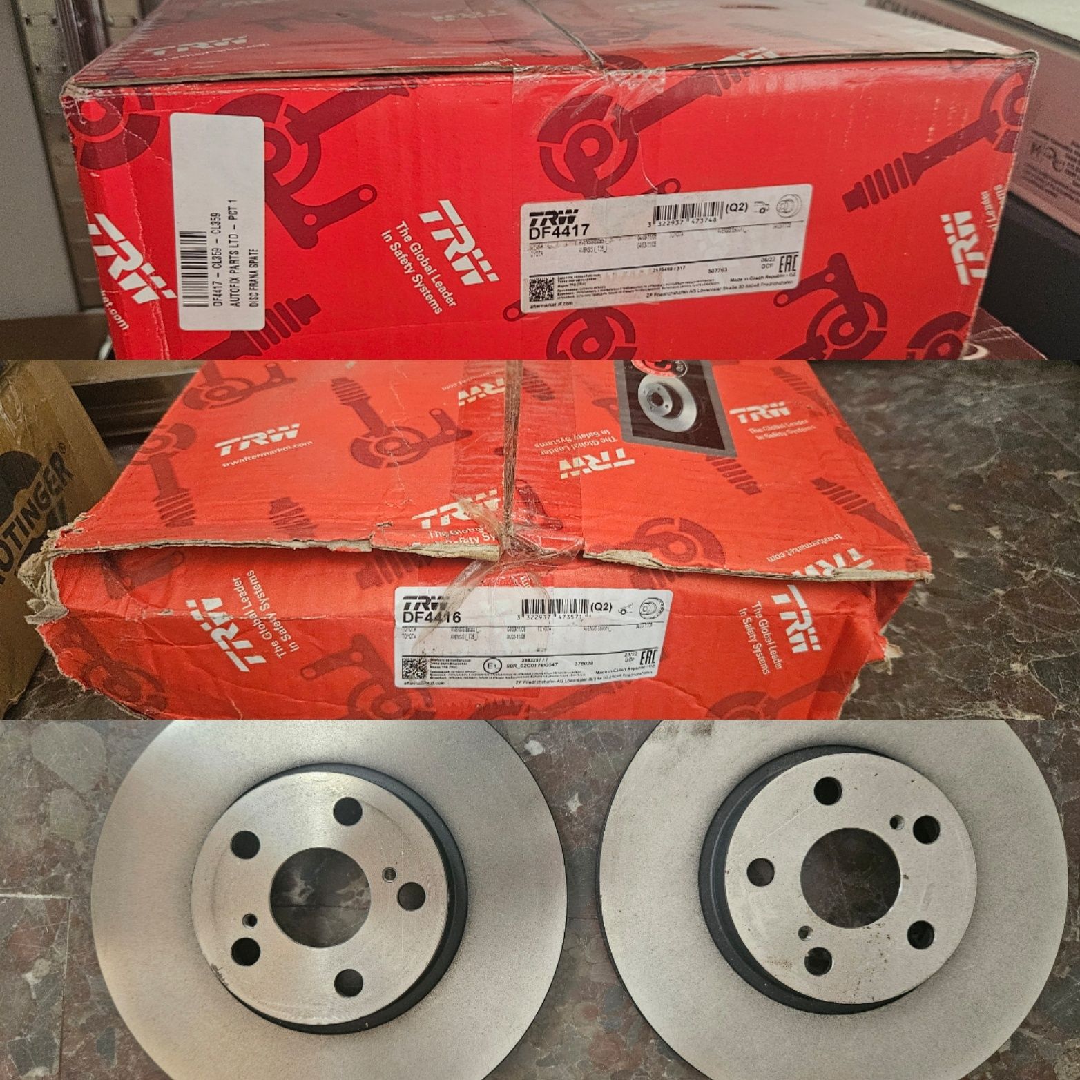 Предни и задни дискове Toyota Avensis DF4417 DF4416