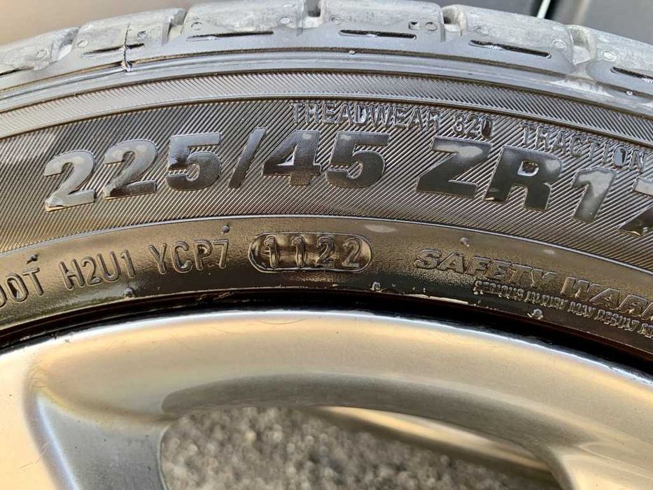 Алуминиеви джанти 17цола 5x114.3+ГУМИ 225/45/17 за Kia,Hyundai,Mazda