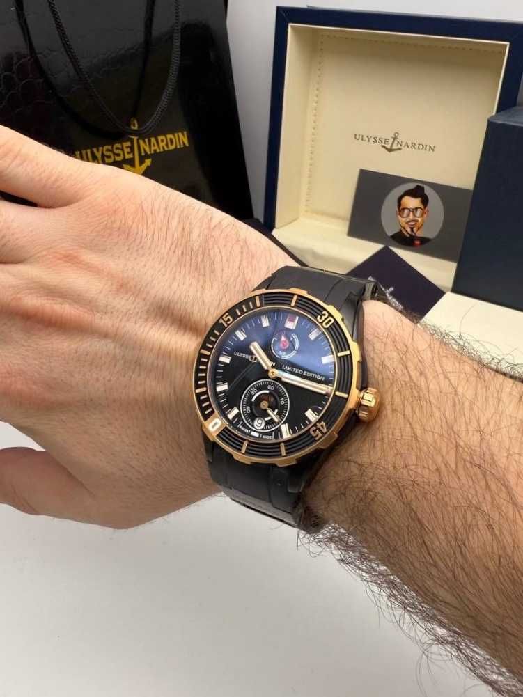 Ulysse Nardin limited edition черно злато