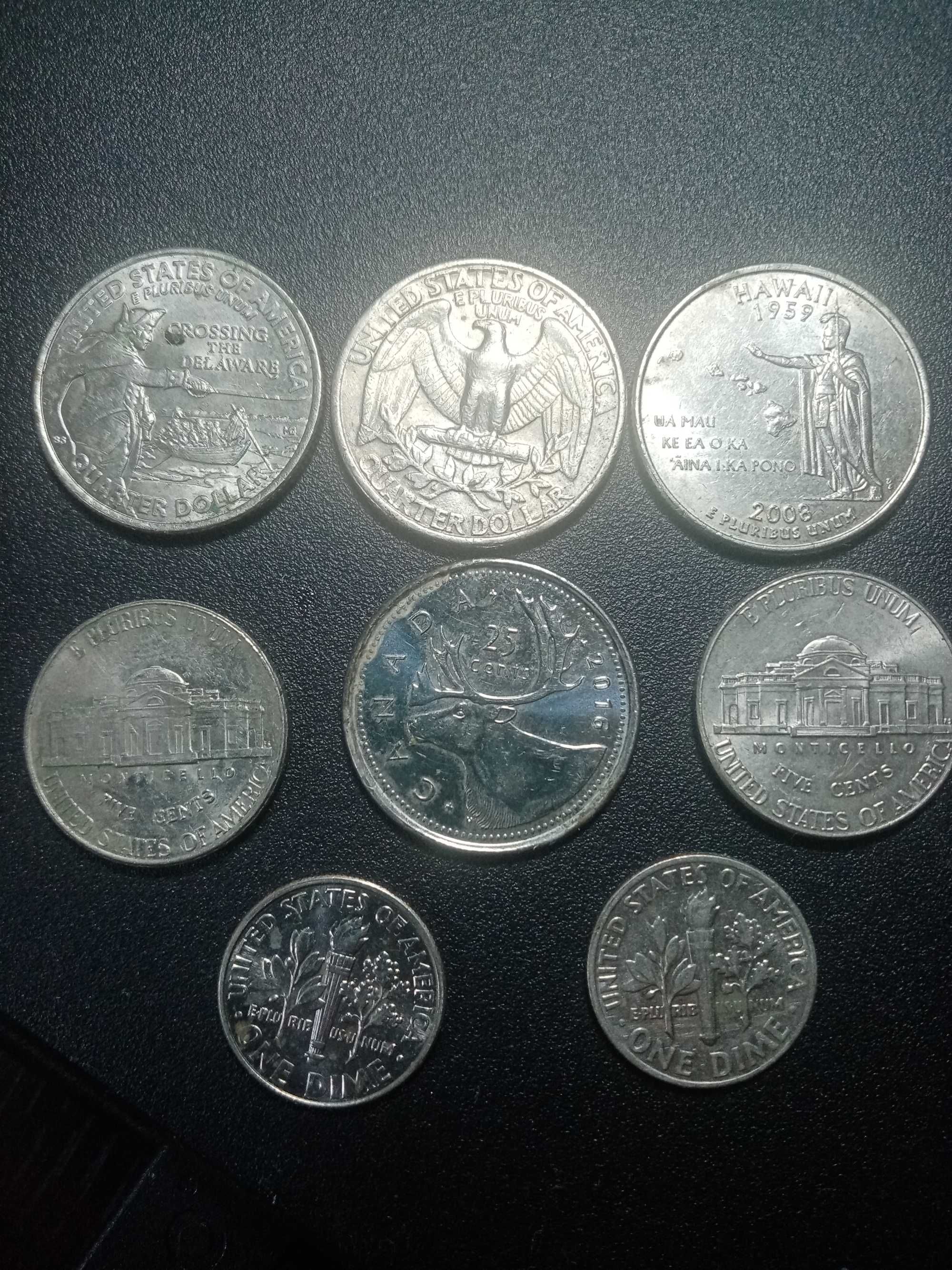 Американски и Канадски монети