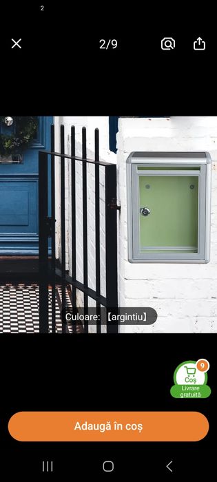 Cutie poștală oțel inoxidabil