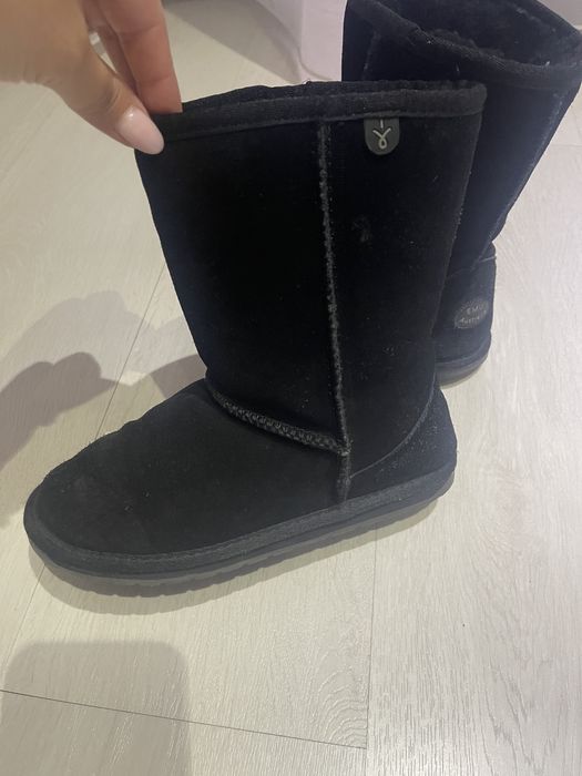 Emu ghete piele blana naturala