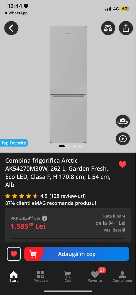 Combina Arctic AK54270M30W