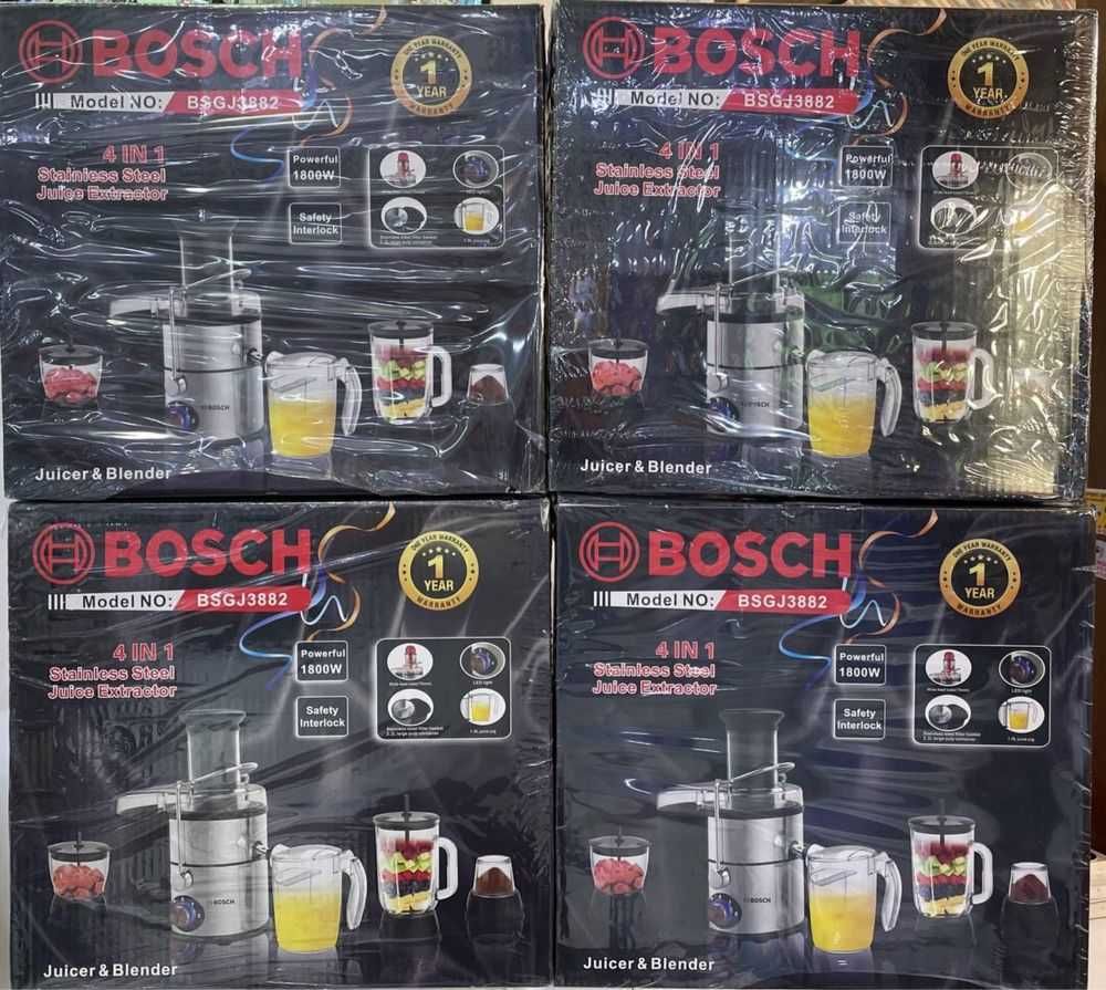 Bosch 4в1 Комбайн Соковыжималка Блендер Чоппер Кофемолка Измельчитель