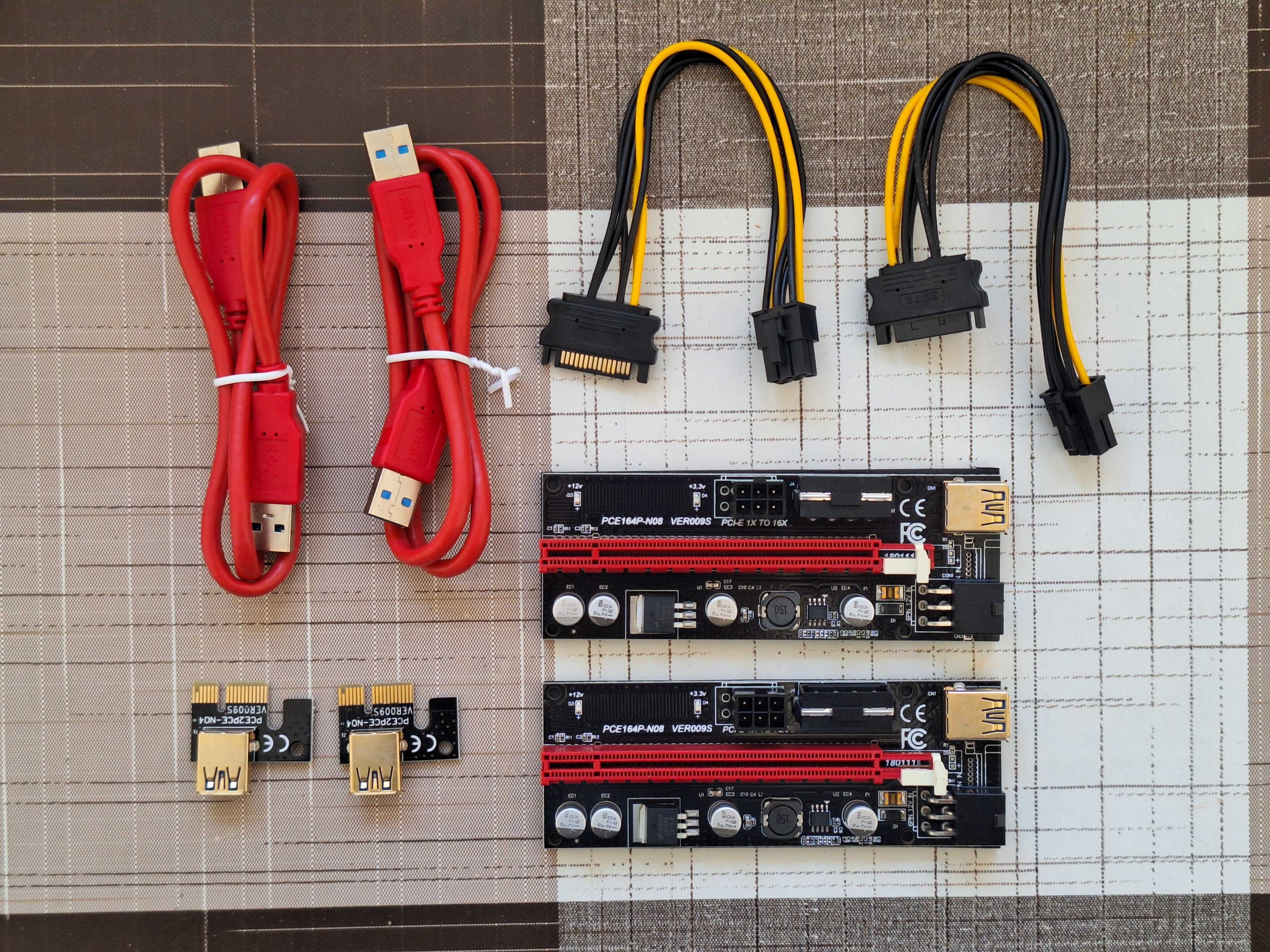 Екстендери Mining Riser PCI 1x to 16x ver.9 - 2 бр.