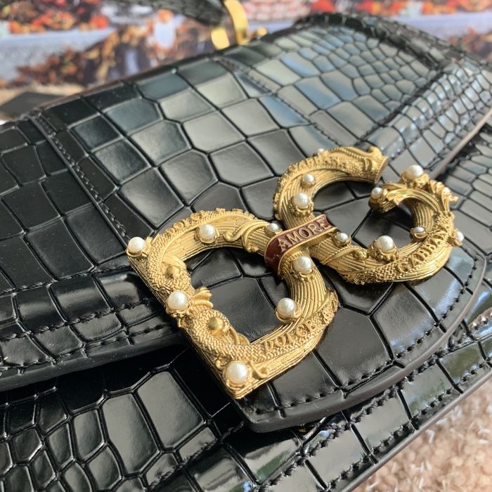 Geanta Dolce Gabbana Amore 27 cm negru, Premium