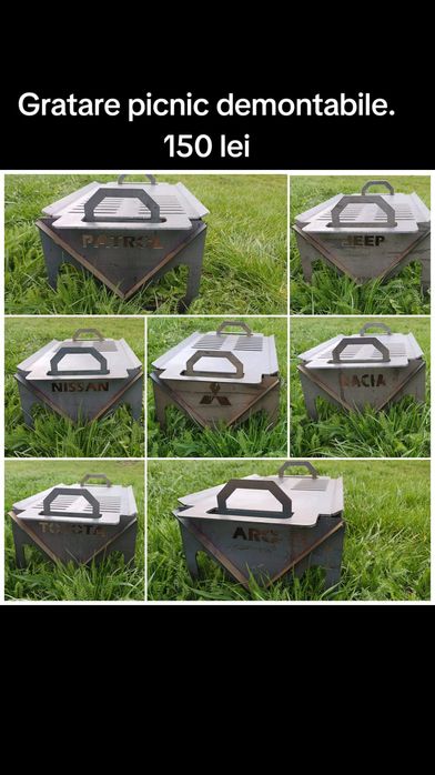 Gratar picnic, demontabil, personalizat