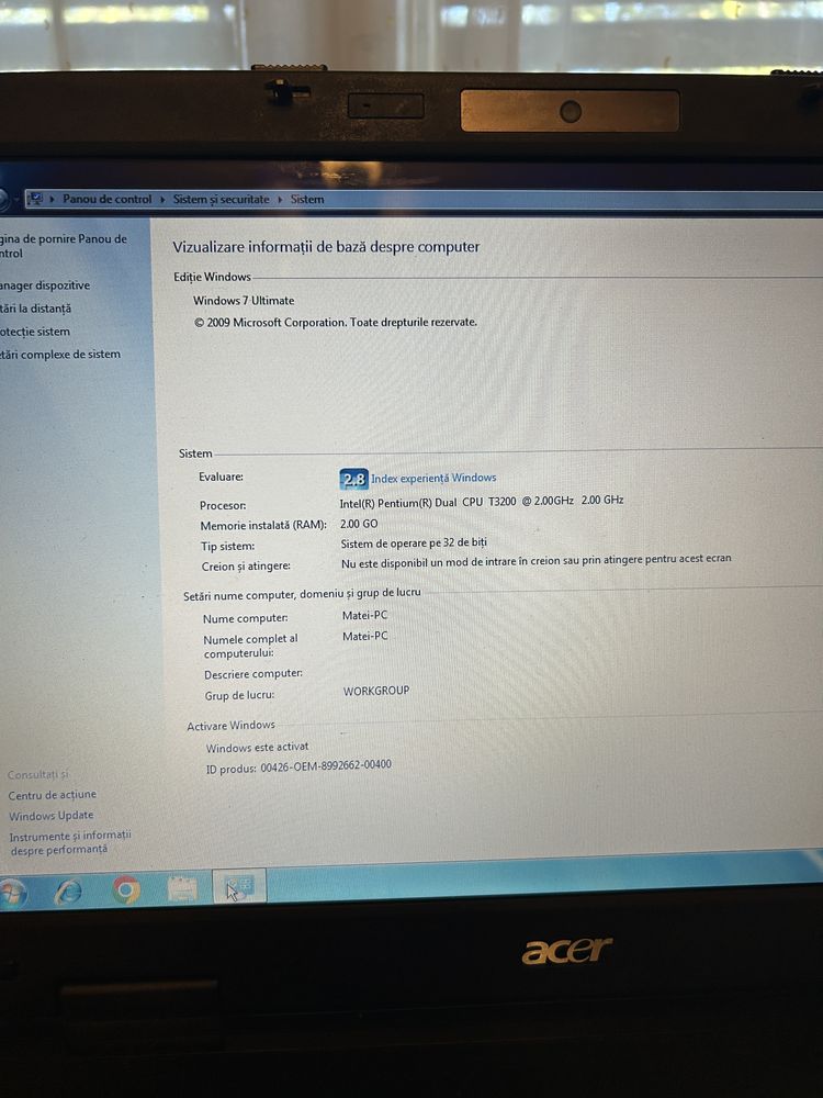 Leptop ACER extensa 5630Z