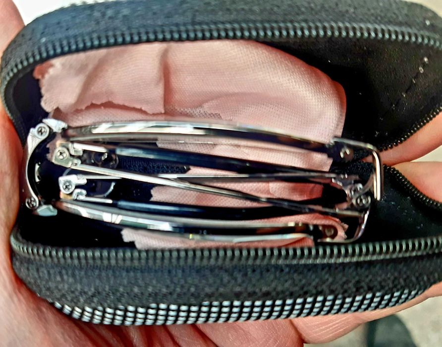 Сгъваеми диоптрични очила, с метални рамки, UV стъкла и калъф Топ цена