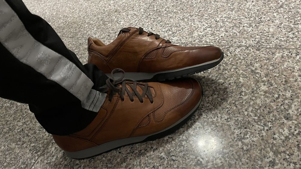 Мужские новые кожаные ботинки