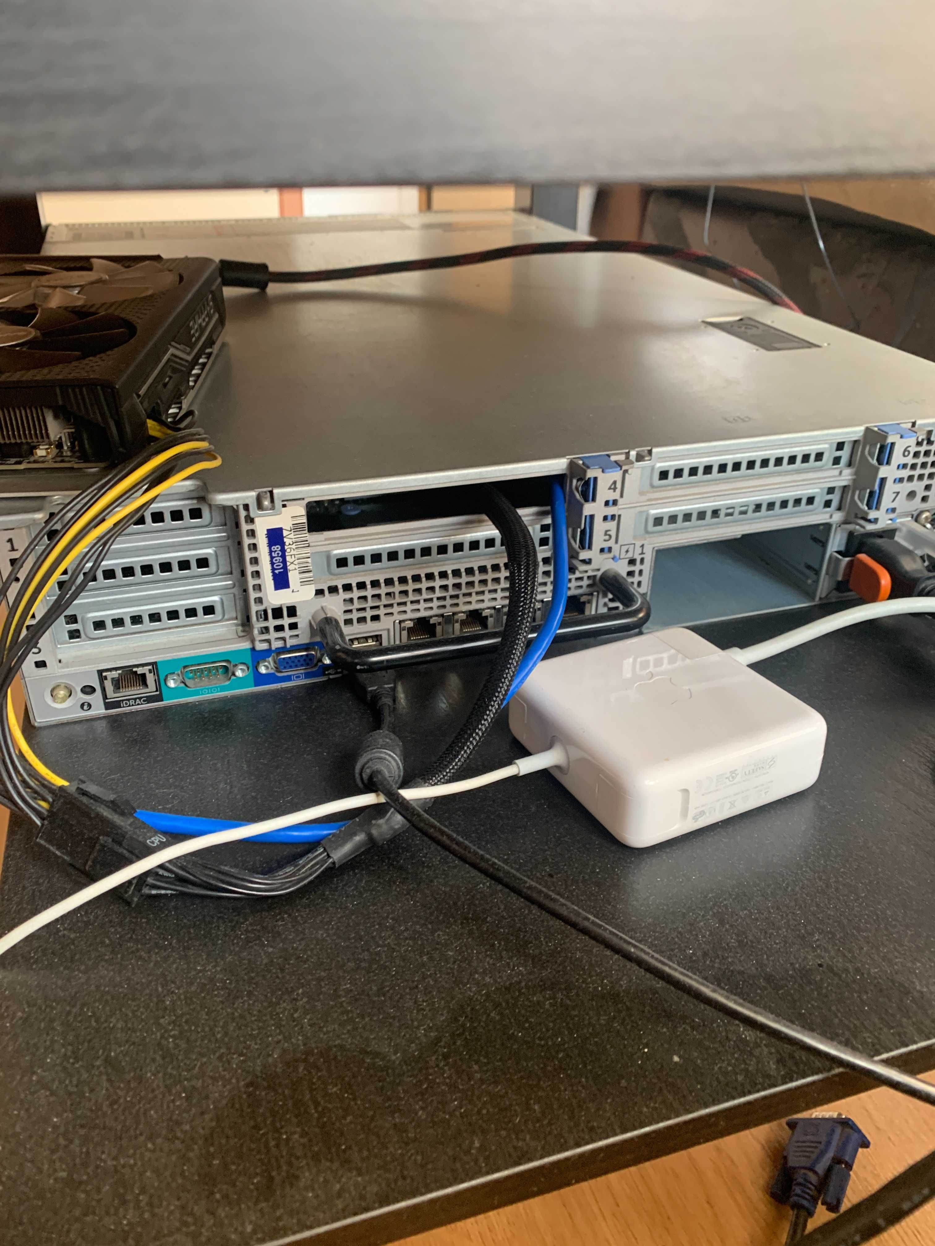 Сървър DELL PowerEdge R720 Sever 2x E5-2630L 128GB RAM + Много добавки