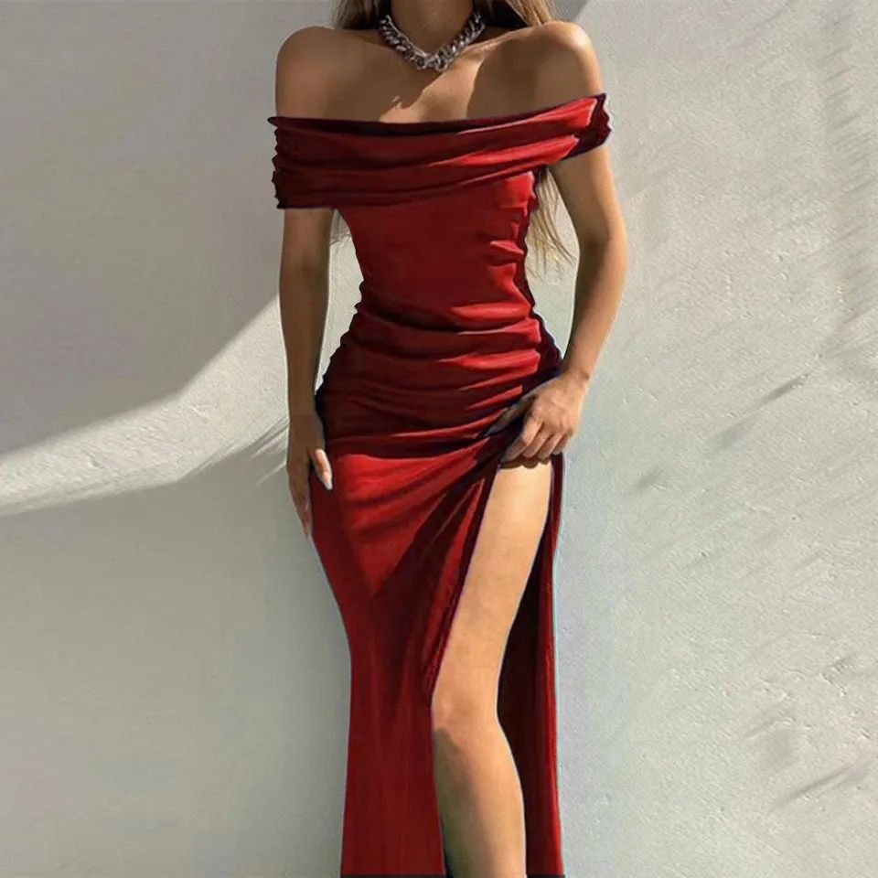 НОВА Елегантна Червена рокля размер Л