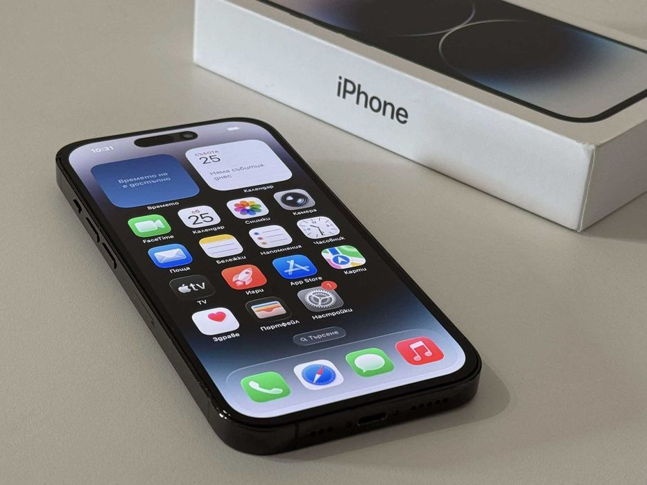 Бартер! Като НОВ! iPhone 14 Pro Space Black (Черен) 85% Батерия.