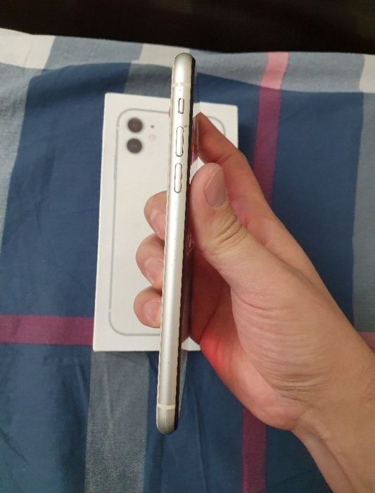 Apple Iphone 11 128GB Silver White Original Karobka Holati Ideal Zor