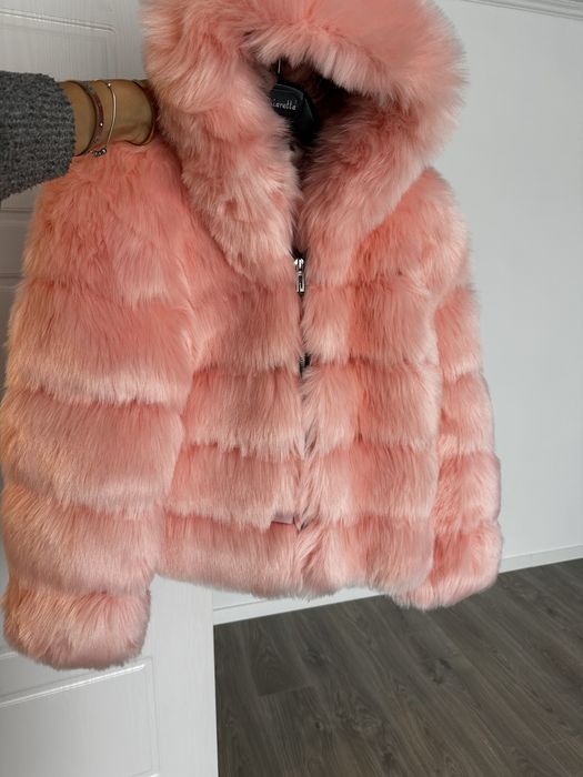 Blană artificială roz