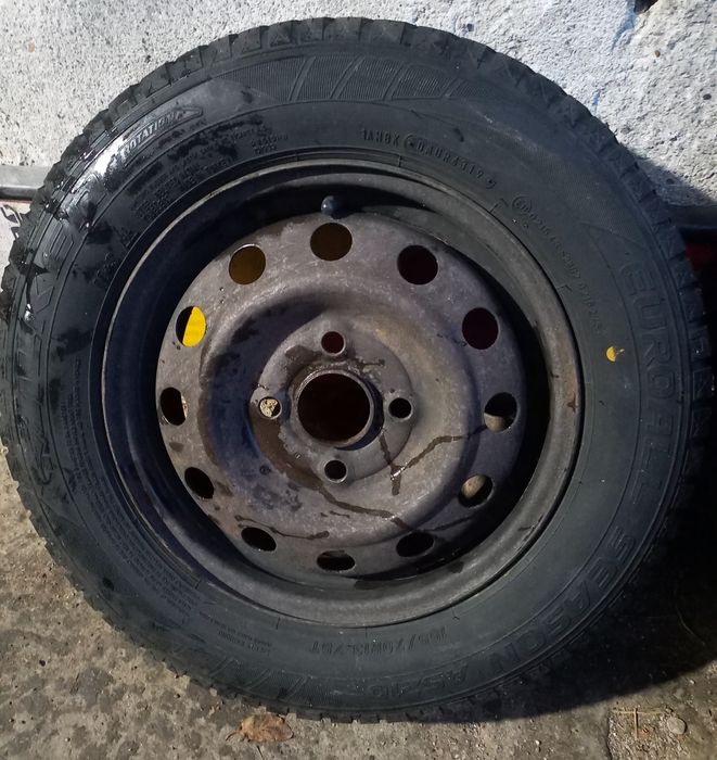 Set roți 4×100 R13 cu anvelope iarnă 155/70 R13