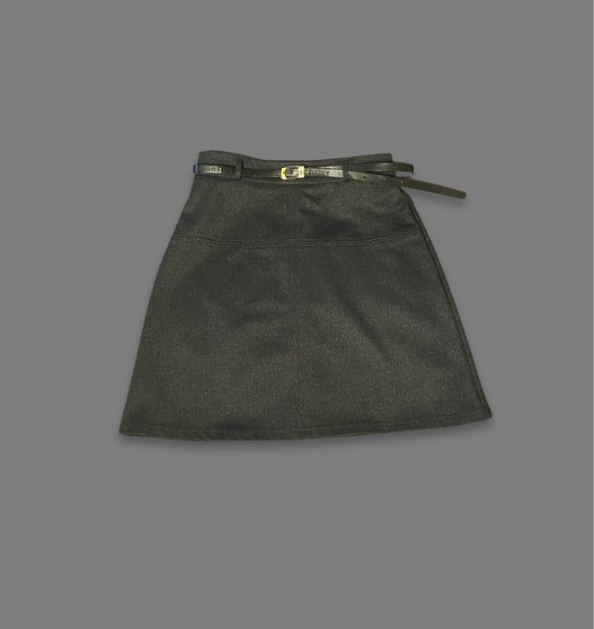 Юбка классическая серая